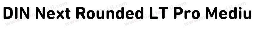 DIN Next Rounded LT Pro Medium字体转换